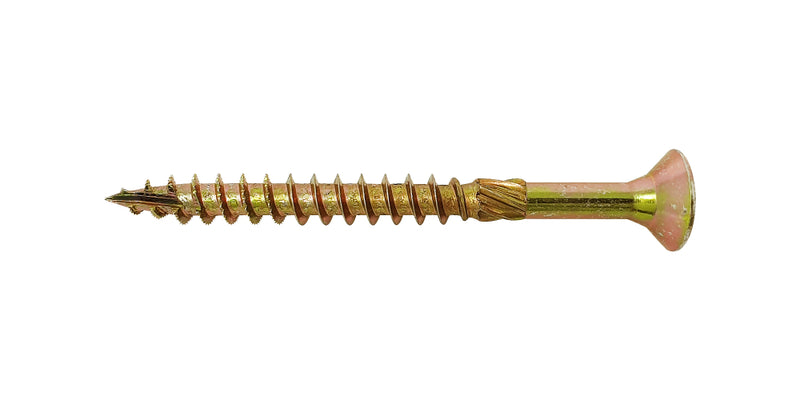 Spectre Woodscrew 5.0x80mm Bx 100 Yellow Zinc