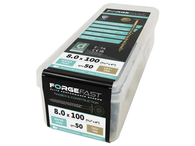 ForgeFast Wafer Head 6.0x60 Per 100 2000h Tan TX