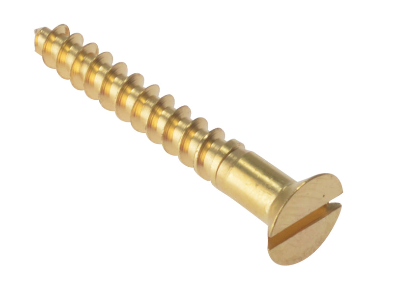 Screw Slot Csk Brass 1x6 Bx 200