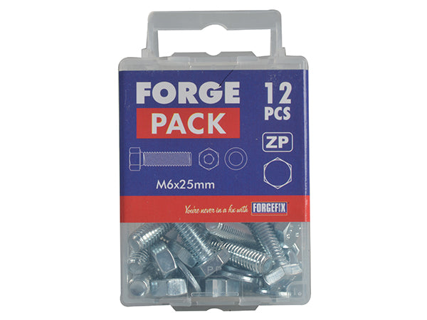 ForgePack HT Bolt/Nut/Washer 4 per Pk ZP M6x60mm