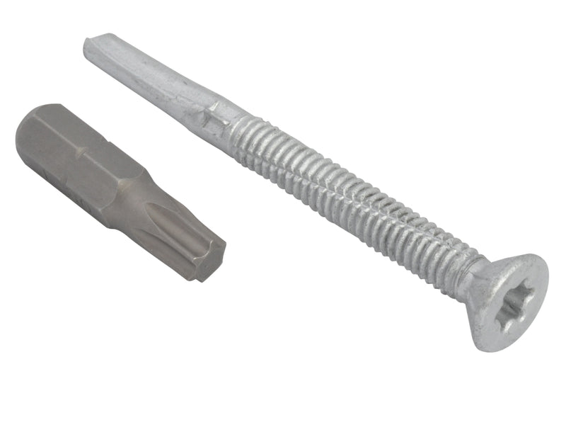 TechFast Roof Screw Winged Csk Per 50 TimberSteel H/D 5.5x109