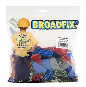 Broadfix Flat Packers 120 Per Bag Mixed