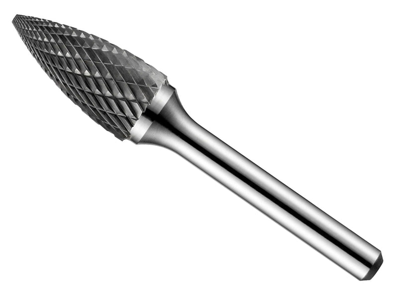 Dormer Carbide Burr 9.6x6.0mm Pointed Tree Bright Per 1