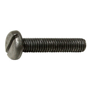 MetalMate Screw BZP M8x25 Slot Pan Hd DIN85 Bx 200