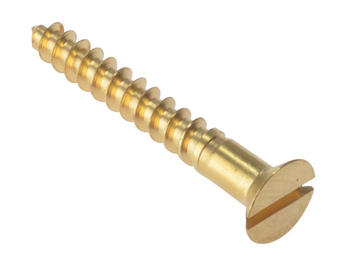 Screw Slot Csk Brass 4x12 Bx 100