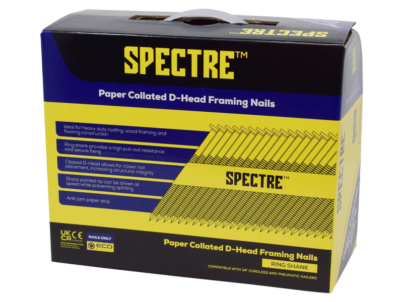 Spectre Collated Framing Nail 2.8x50mm Bx 3300 Galv