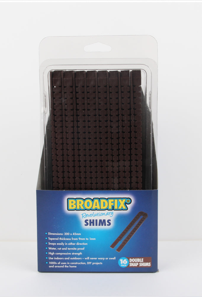 Broadfix Double Snap Shims 16 Per Pk Brown