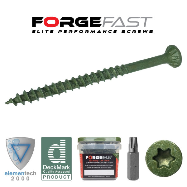 ForgeFast Decking Screw Green Tub 600 Self-drill 4.5x50mm
