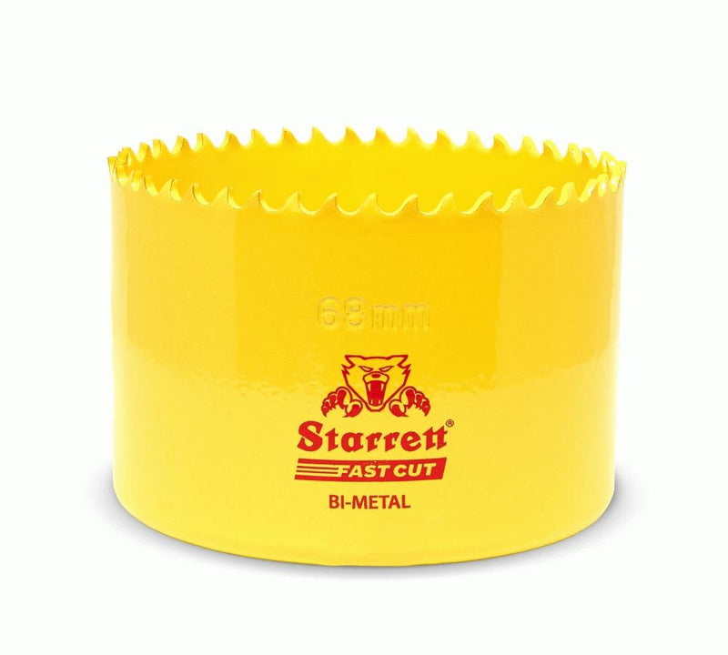 Starrett Holesaw Fast Cut Each - 68mm - 2 11/16" FCH068M