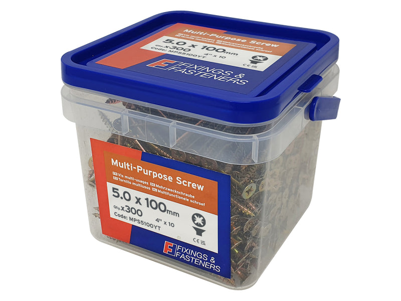 Multi Purpose Screw ZYP5.0x100 Tub 300