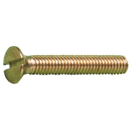 MetalMate Screw Brass M8x20 Slot Csk Hd DIN963 Bx 50