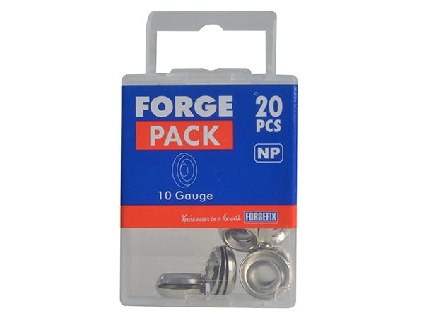 ForgePack Screw Cup Washer 20 per Pk Nickel No.10's