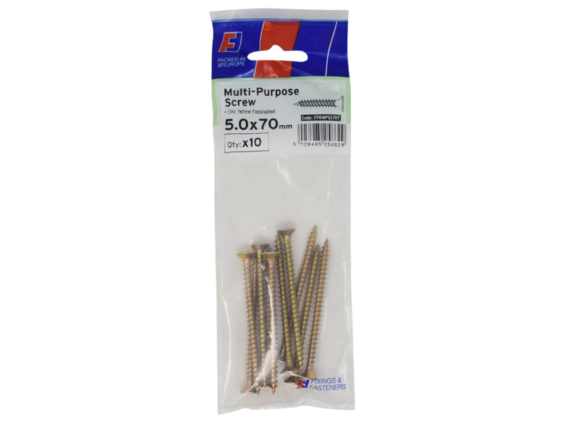 ForgePack Multi-Purpose Screw 10 per Pk ZYP 5.0x70mm (L)