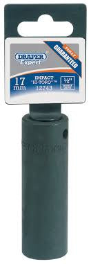 Draper Expert 17mm 1/2 SQ.DR. Deep Impact Socket