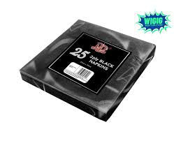 Black Napkins 25Pc