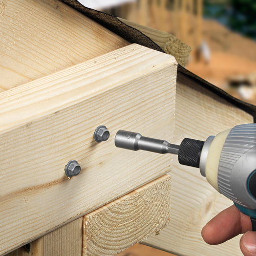 TIMCO Heavy Duty Timber Screws Hex Flange Head Exterior Silver