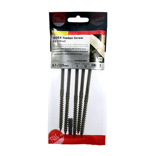 TIMCO Wafer Head Exterior Green Timber Screws - 6.7 x — Trade Pack