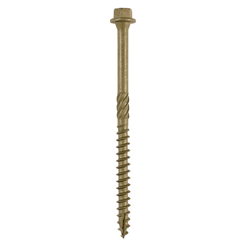 TIMCO Timber Screws Hex Flange Head Exterior Green - 6.7 x — Bag