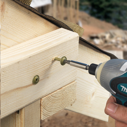 TIMCO Wafer Head Exterior Green Timber Screws - 6.7 x — Bag