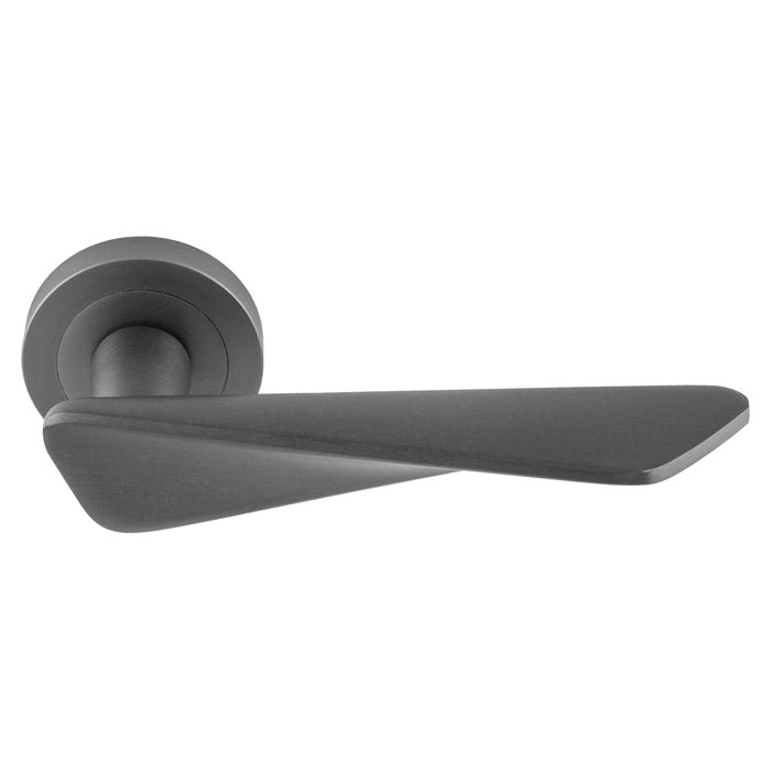 Intona Lever On Concealed Fix Round Rose Ant (Anthracite) - Anthracite