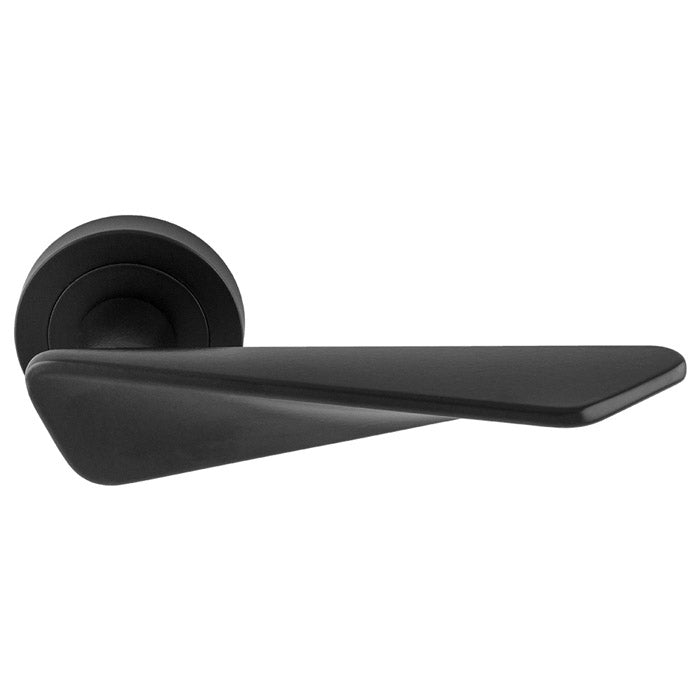 Intona Lever On Concealed Fix Round Rose Ner (Matt Black) - Matt Black