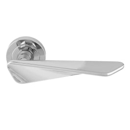 Intona Lever On Concealed Fix Round Rose Cro (Polished Chrome) - Polished Chrome