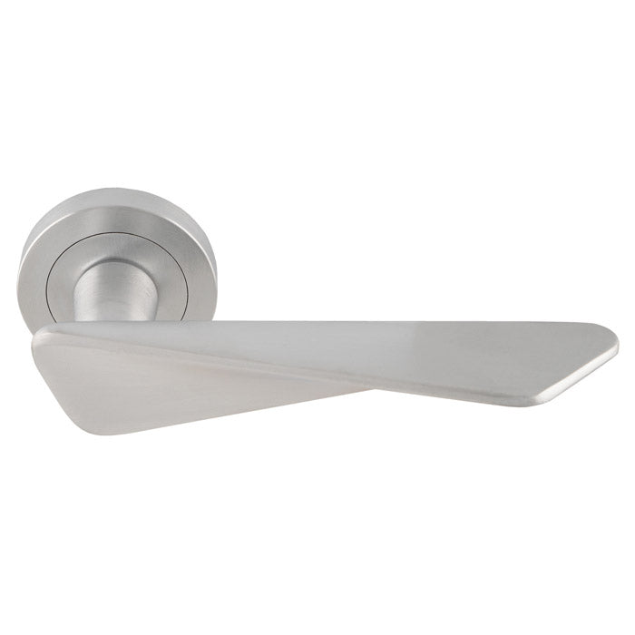 Intona Lever On Concealed Fix Round Rose Csa (Satin Chrome) - Satin Chrome