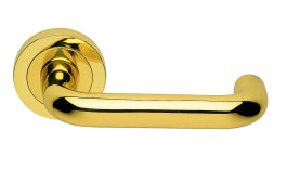 Studio H Lever Concealed Fix Round Rose (Iris) Otl (Polished Brass) - Polished Brass 51MM