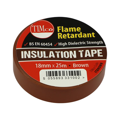 TIMCO PVC Insulation Tape Black - 25m x 18mm