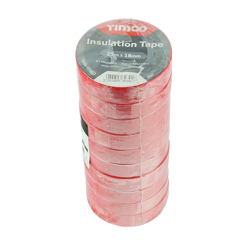TIMCO PVC Insulation Tape Black - 25m x 18mm