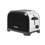 Iver Black Toaster 2 Slice - Compact Design with 6 Browning Settings & Anti-Jam Function