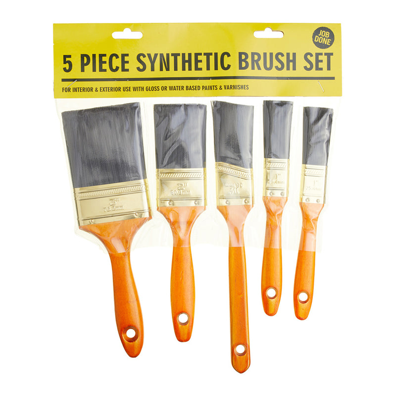 Job Done 5pc Synthetic Brush Set