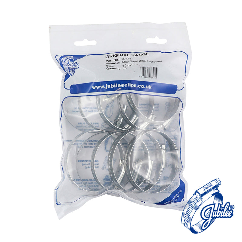 Jubilee Clip Mild Steel 286 — Bag