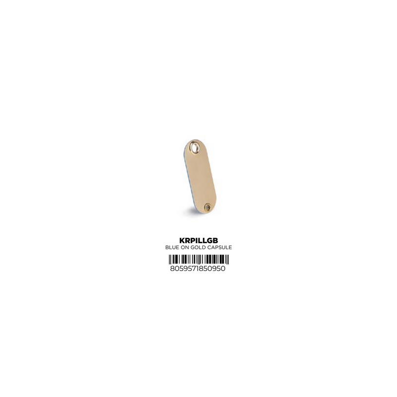 I TAG YOU - CAPSULE MEMOKEYS BLUE ON GOLD CAPSULE