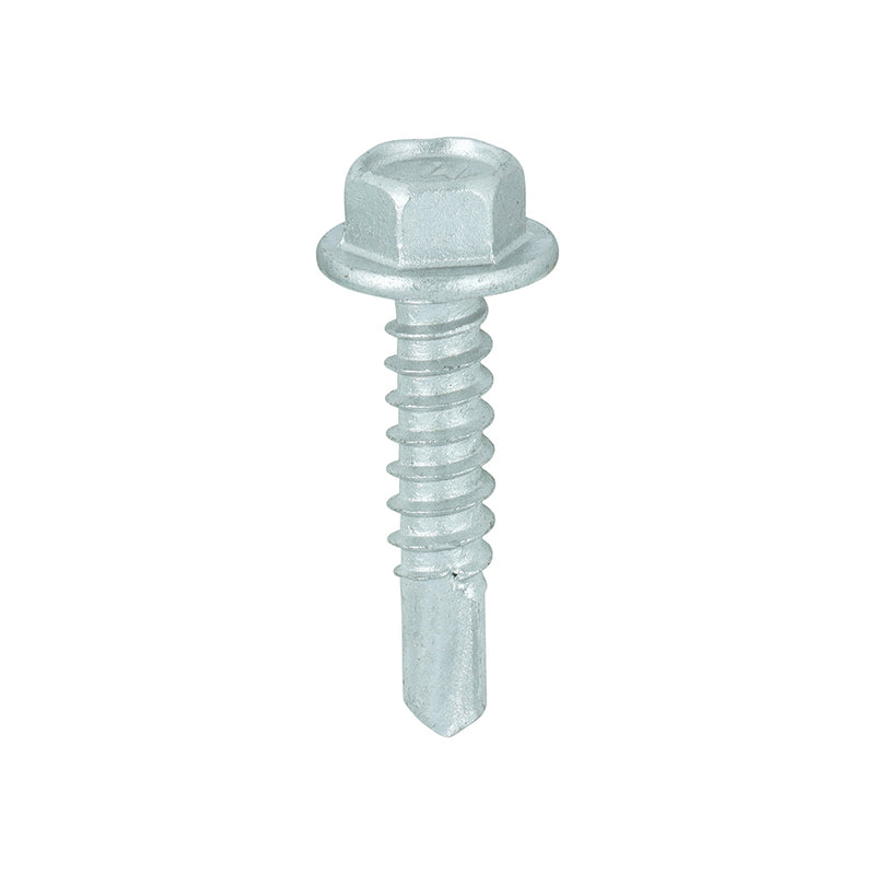TIMCO Self-Drilling Light Section Screws Exterior Silver — Box