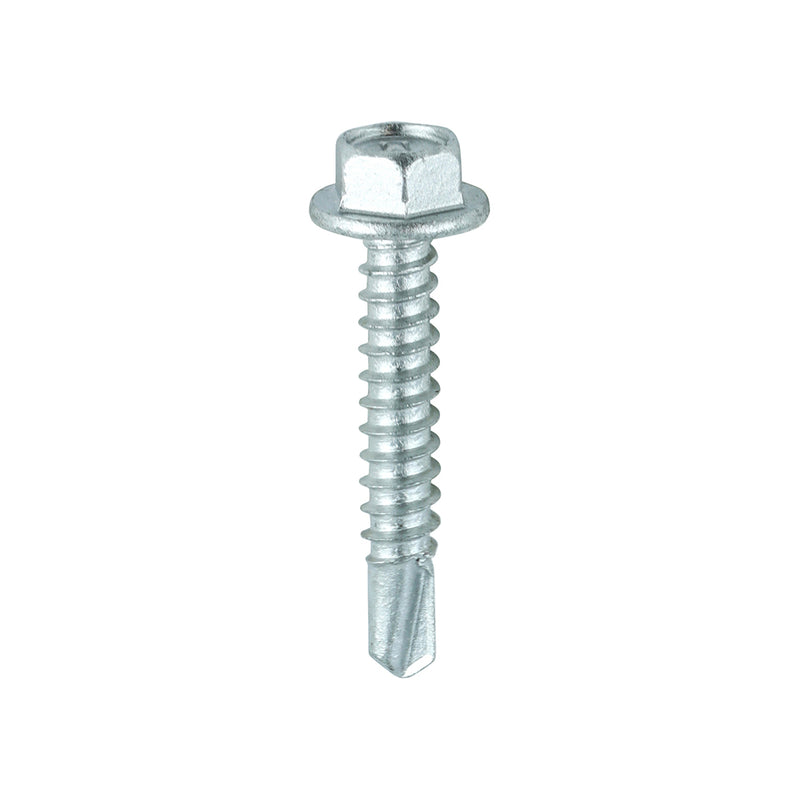 TIMCO Self-Drilling Light Section Screws Exterior Silver — Box