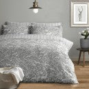 Larchwood Grey Brushed Cotton Double Cover Duvet Set