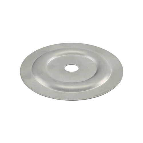 TIMCO Metal Insulation Discs Silver - 35mm