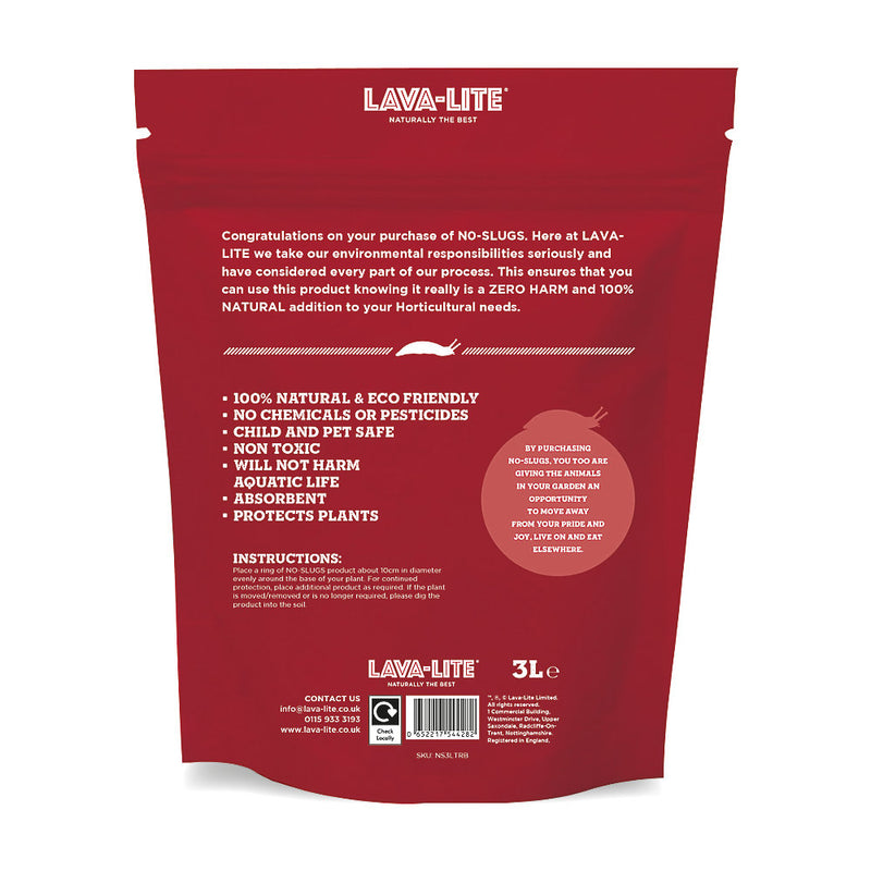 LAVA-LITE No Slugs natural slug deterrent 3 Litres
