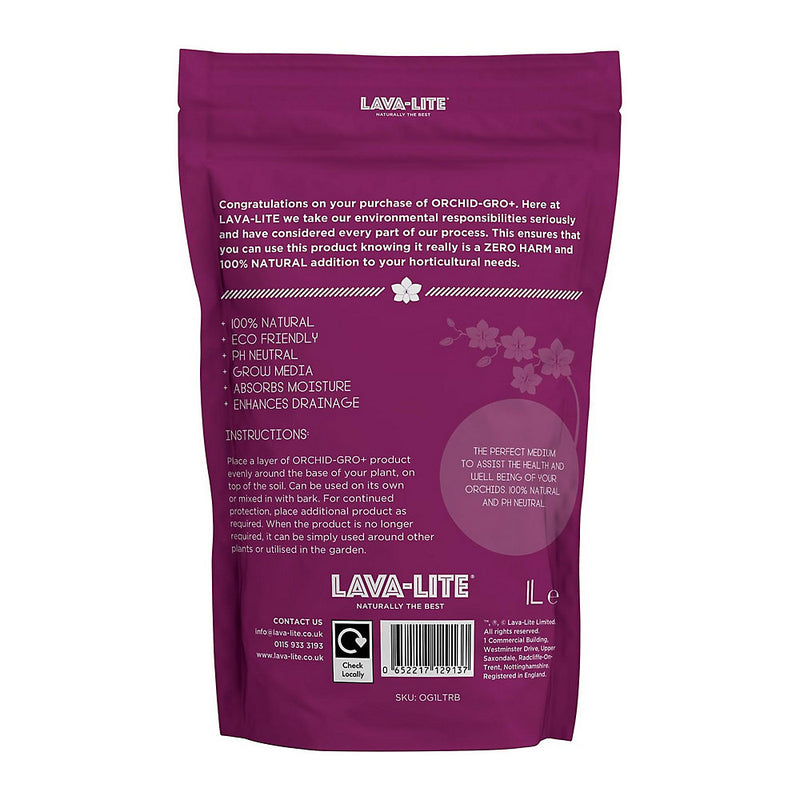 Lava-Lite Orchid Gro+ Potting Mix 1 Litre - OG1LTRB
