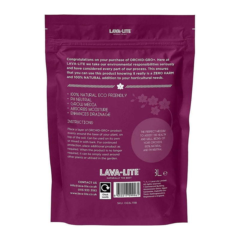 Lava-Lite Orchid Gro+ Potting Mix 3 Litre - OG3LTRB