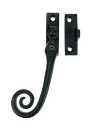 Locking Casement Fastener C/W Key - Left Hand - Black Antique 57 x 17 mm