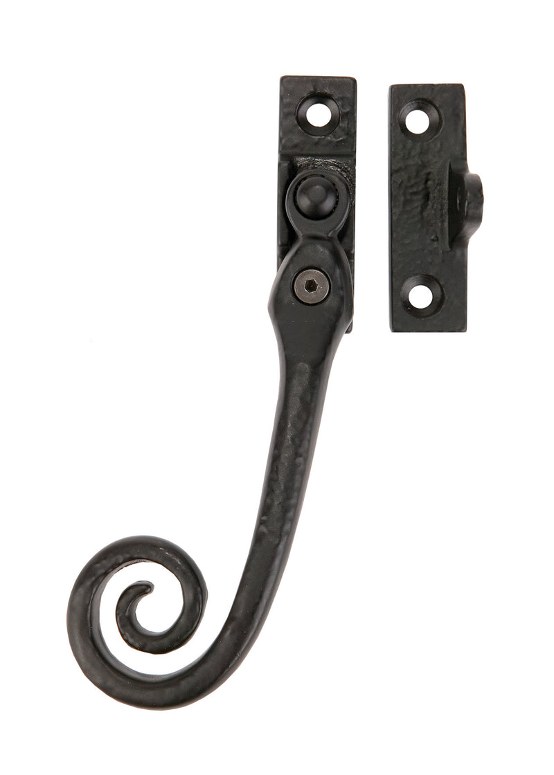 Locking Casement Fastener C/W Key - Left Hand - Black Antique 57 x 17 mm