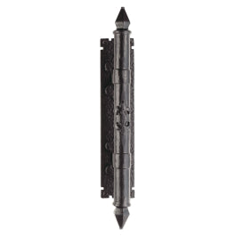 Armorial Pull Handle On Backplate - Black Antique 310 x 65 mm