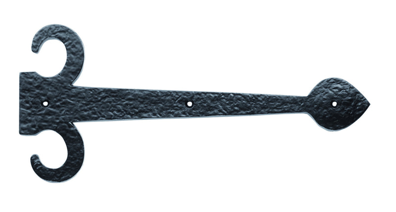 Sword Hinge Front - Black Antique 380 X 145