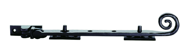 310Mm Curly Tail Casement Stay - Black Antique 305MM