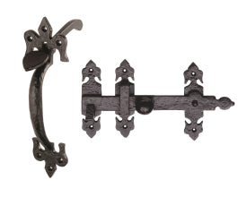 8 Suffolk Latch - Black Antique 203 mm