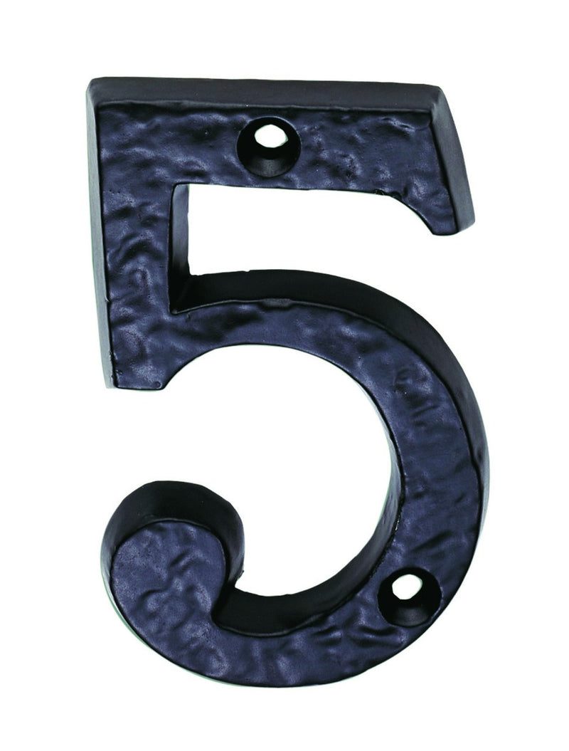 Numeral Face Fix (No 5) - Black Antique 76MM
