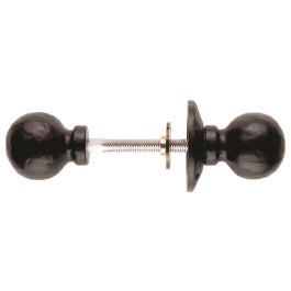 Ball Rim Knob Furniture ( 60Mm Rose / 45Mm Knob ) - Black Antique 60 R/45 K