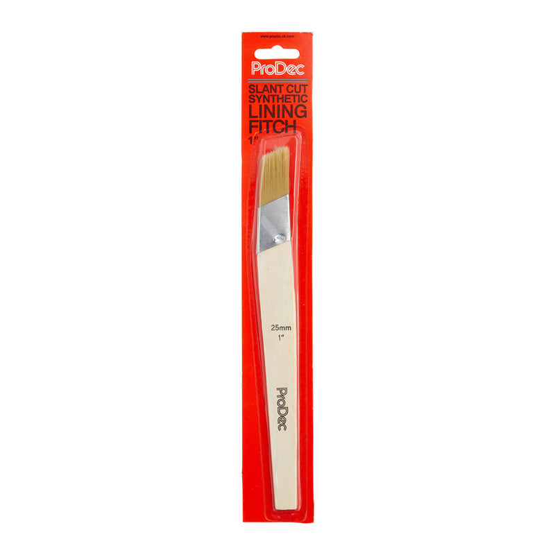ProDec 1" Slant Cut Synthetic Lining Fitch Brush